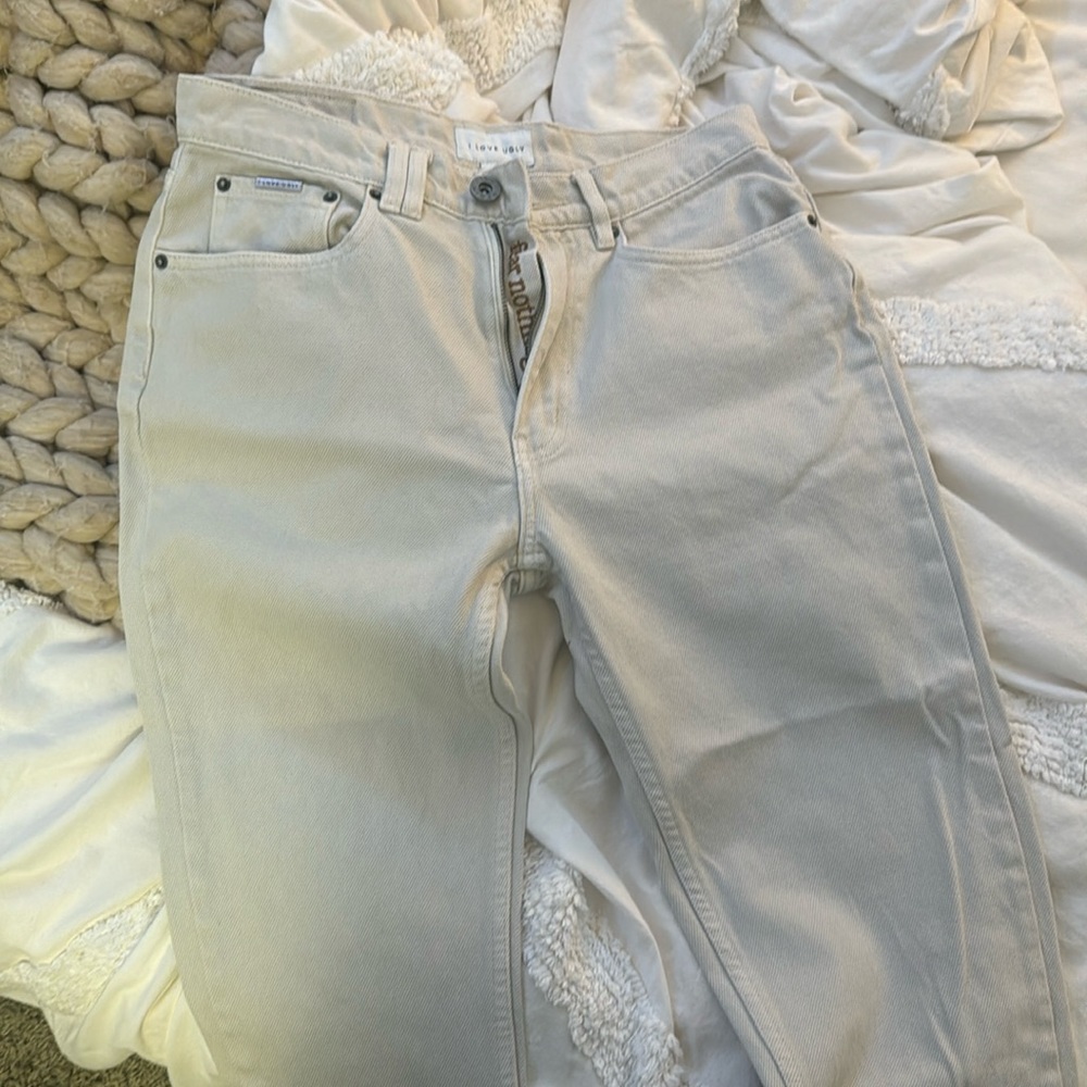 ILOVEUGLY MEN WHITE PANTS SIZE S BRAND NEW